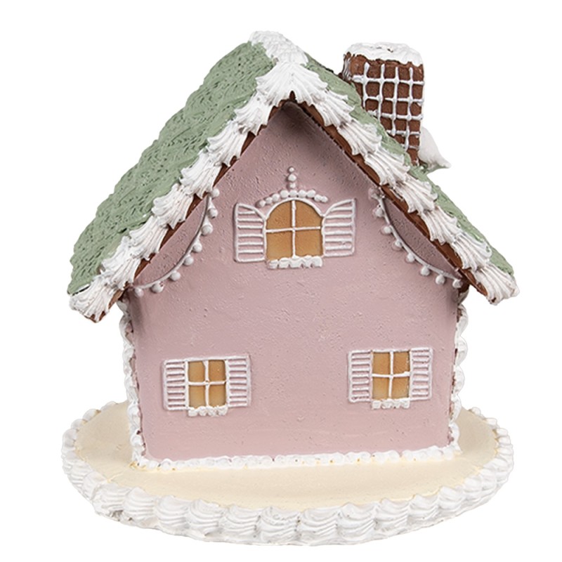 Clayre & Eef Gingerbread house 12 cm Pink Plastic