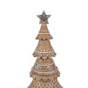 Clayre & Eef Christmas Decoration Christmas Tree Ø 16x42 cm Brown Plastic