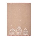 Clayre & Eef Tea Towel  50x70 cm Brown Cotton Gingerbread house