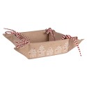 Clayre & Eef Broodmand 35x35x8 cm Bruin Katoen Gingerbread house