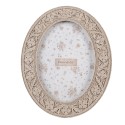 Clayre & Eef Photo Frame 13x18 cm Beige Plastic Glass Oval