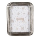 Clayre & Eef Photo Frame 13x18 cm Silver colored Plastic Glass