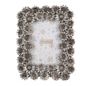 Clayre & Eef Photo Frame 10x15 cm Silver colored Plastic Glass