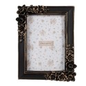 Clayre & Eef Photo Frame 10x15 cm Black Plastic Glass