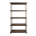 Clayre & Eef Bookcase 110x40x210 cm White Wood