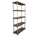 Clayre & Eef Libreria 110x40x210 cm Bianco Legno