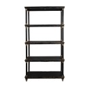 Clayre & Eef Libreria 110x40x210 cm Nero Legno