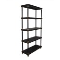 Clayre & Eef Bookcase 110x40x210 cm Black Wood