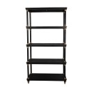 Clayre & Eef Libreria 110x40x210 cm Nero Legno