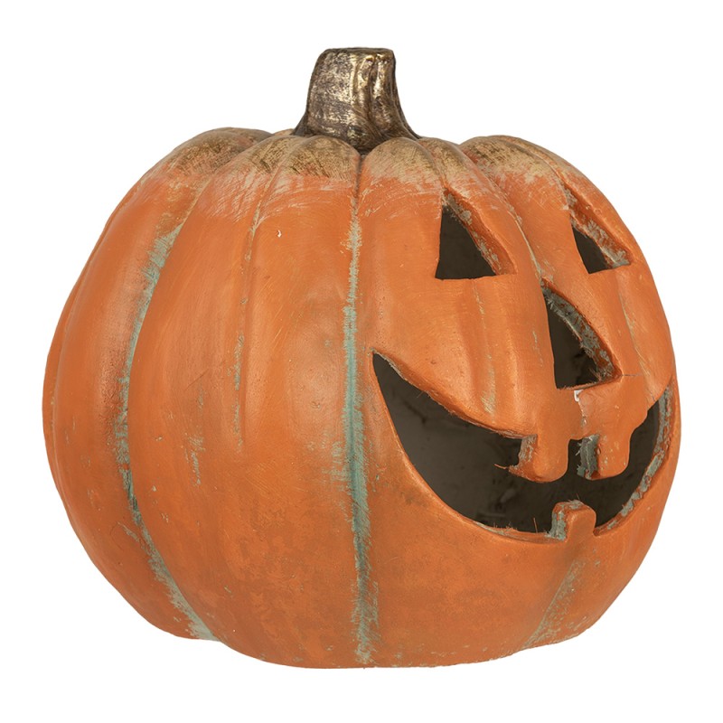 Clayre & Eef Decoration Pumpkin 36x33x32 cm Orange Plastic