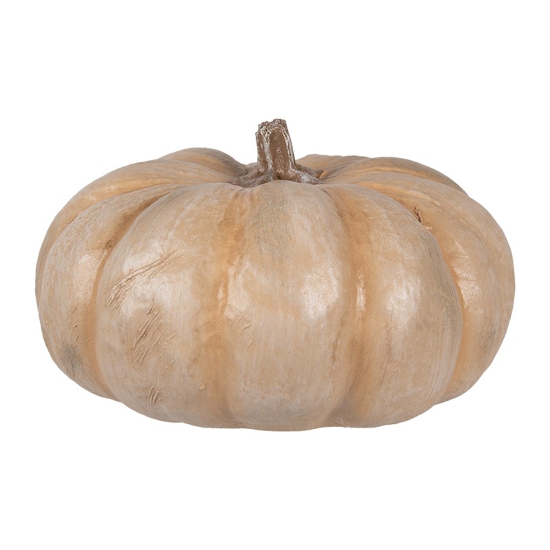 Clayre & Eef Decorazione Zucca Ø 22x13 cm Beige Plastica