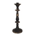 Clayre & Eef Candle holder 30 cm Black Gold colored Iron