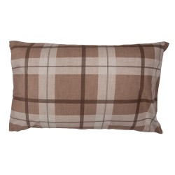 Clayre & Eef Housse de coussin 30x50 cm Beige Marron Polyester Cerf Merry Christmas