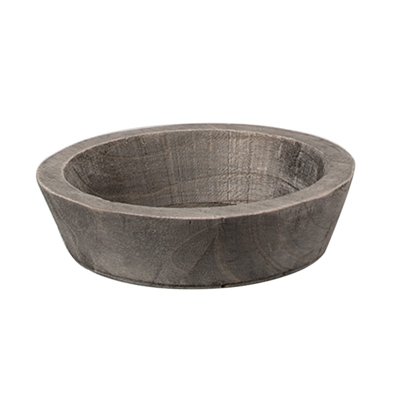 Clayre & Eef Decorative Bowl Ø 15x4 cm Brown Wood