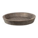 Clayre & Eef Decorative Bowl Ø 27x4 cm Brown Wood