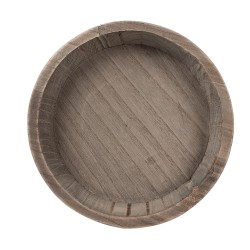 Clayre & Eef Bol de décoration Ø 27x4 cm Marron Bois