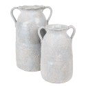 Clayre & Eef Vase 19x16x28 cm Grey Terracotta