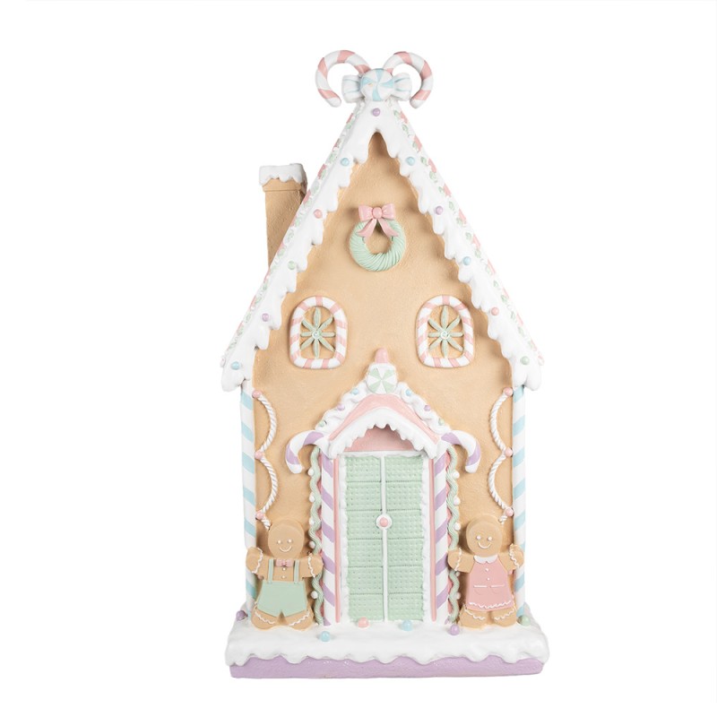 Clayre & Eef Gingerbread house 50x15x93 cm Bruin Keramisch materiaal