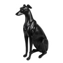 Clayre & Eef Figurine de chien décorative 20x10x30 cm Noir Plastique