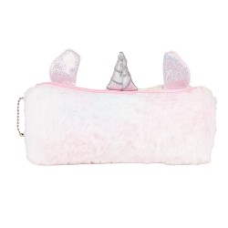 Clayre & Eef Brieftasche 21x14 cm Rosa Synthetisch Einhorn