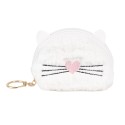 Clayre & Eef Wallet 12x9 cm White Synthetic Cat