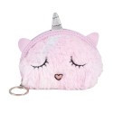 Clayre & Eef Wallet 12x9 cm Pink Synthetic Unicorn