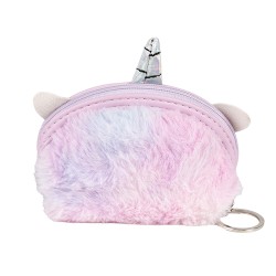 Clayre & Eef Brieftasche 12x9 cm Rosa Synthetisch Einhorn