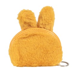 Clayre & Eef Wallet 12x9 cm Yellow Synthetic Rabbit