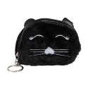 Clayre & Eef Wallet 12x9 cm Black Synthetic Cat