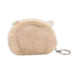 Clayre & Eef Brieftasche 12x9 cm Beige Synthetisch Katze