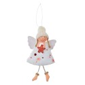 Clayre & Eef Christmas Ornament Angel 15 cm White Synthetic