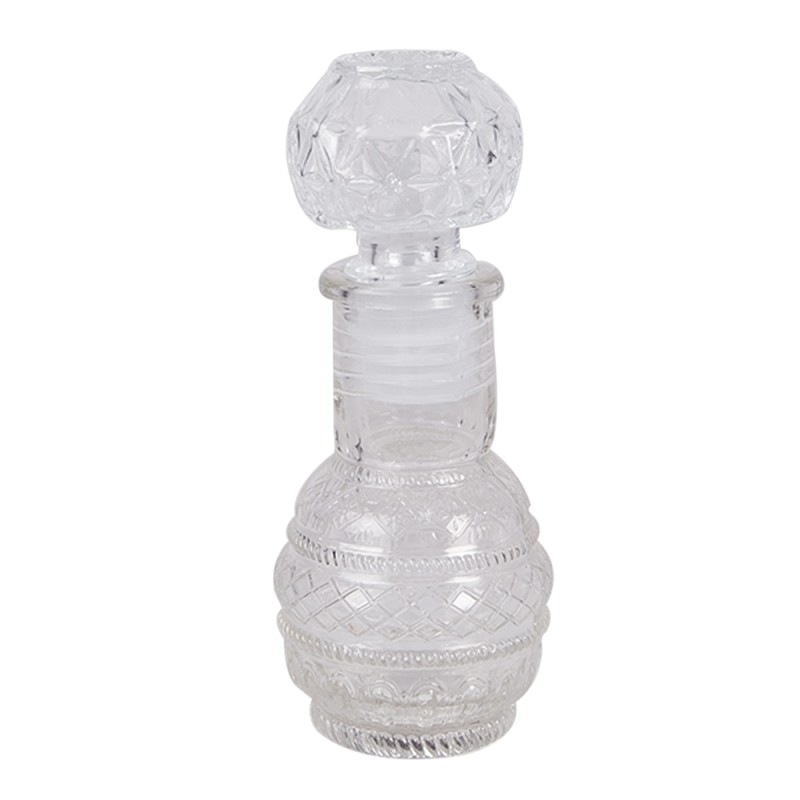 Clayre & Eef Decorative Bottle 50 ml Transparent Glass