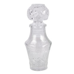 Clayre & Eef Decoratie Fles 50 ml Transparant Glas