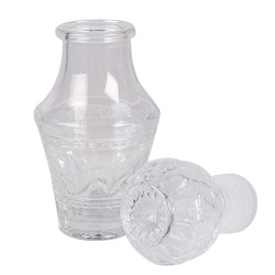 Clayre & Eef Decoratie Fles 50 ml Transparant Glas