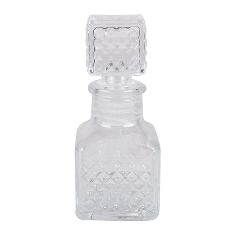 Clayre & Eef Decorative Bottle 50 ml Transparent Glass