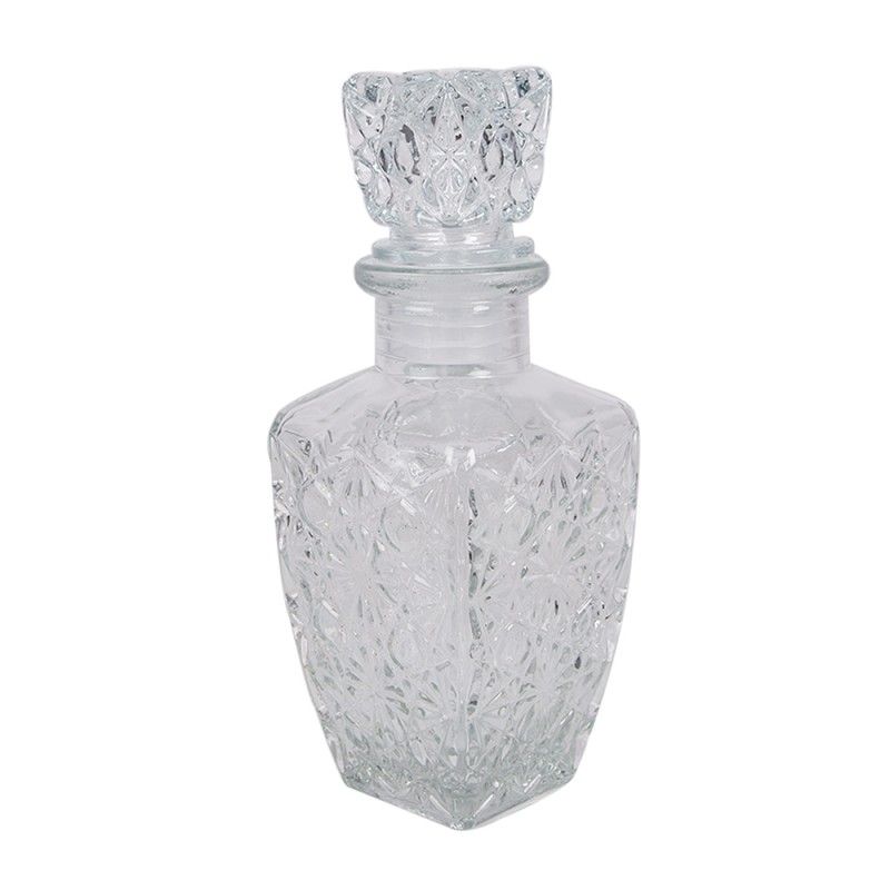 Clayre & Eef Decorative Bottle 125 ml Transparent Glass