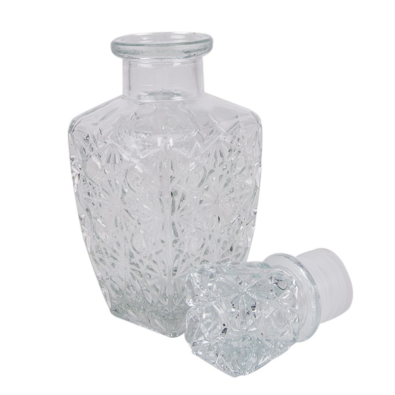 Clayre & Eef Decorative Bottle 125 ml Transparent Glass