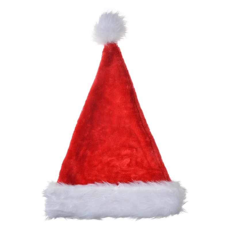 Clayre & Eef Décoration de Noël Bonnet de Noël ø 20x48 cm Rouge Synthétique