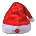 Clayre & Eef Décoration de Noël Bonnet de Noël Ø 20x40 cm Rouge Synthétique