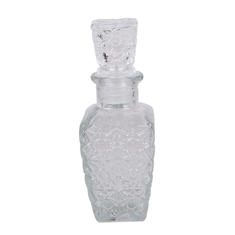 Clayre & Eef Decorative Bottle 250 ml Transparent Glass