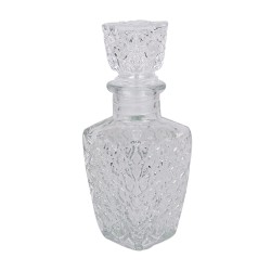 Clayre & Eef Decoratie Fles 250 ml Transparant Glas