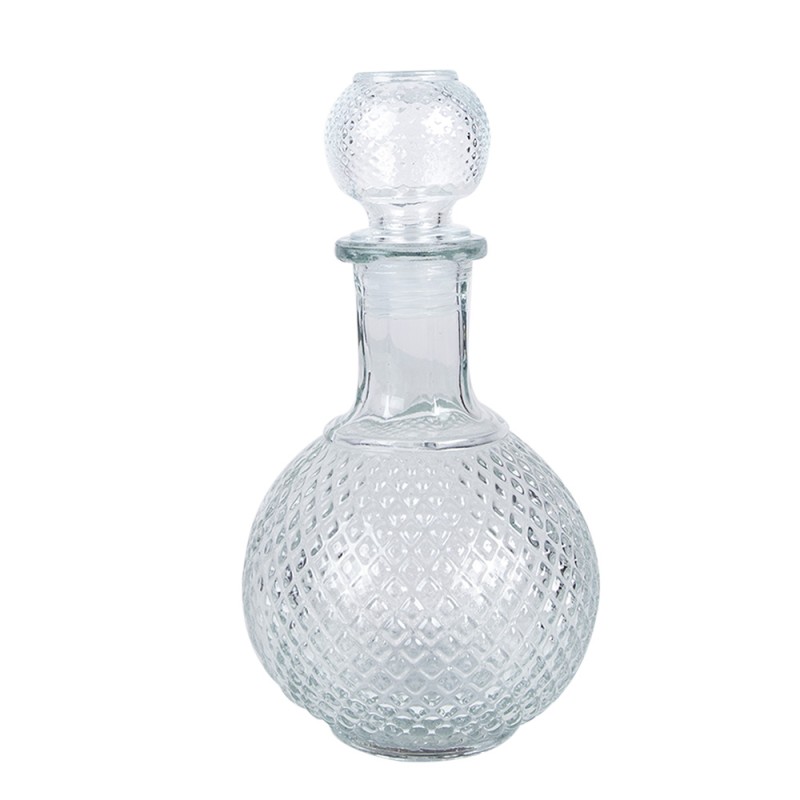 Clayre & Eef Decorative Bottle 525 ml Transparent Glass