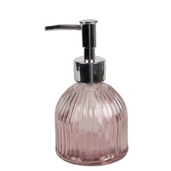 Clayre & Eef Soap Dispenser 225 ml Pink Glass