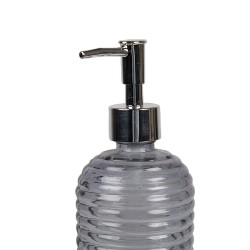 Clayre & Eef Zeepdispenser 400 ml Zwart Glas