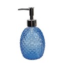 Clayre & Eef Zeepdispenser 350 ml Blauw Glas