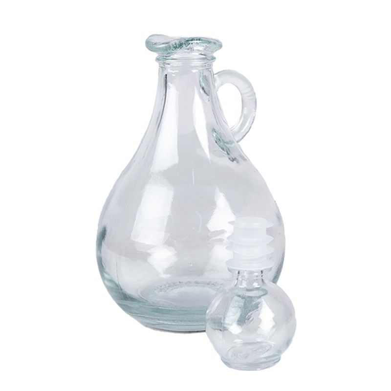 Clayre & Eef Bouteille décorative 325 ml Transparent Verre