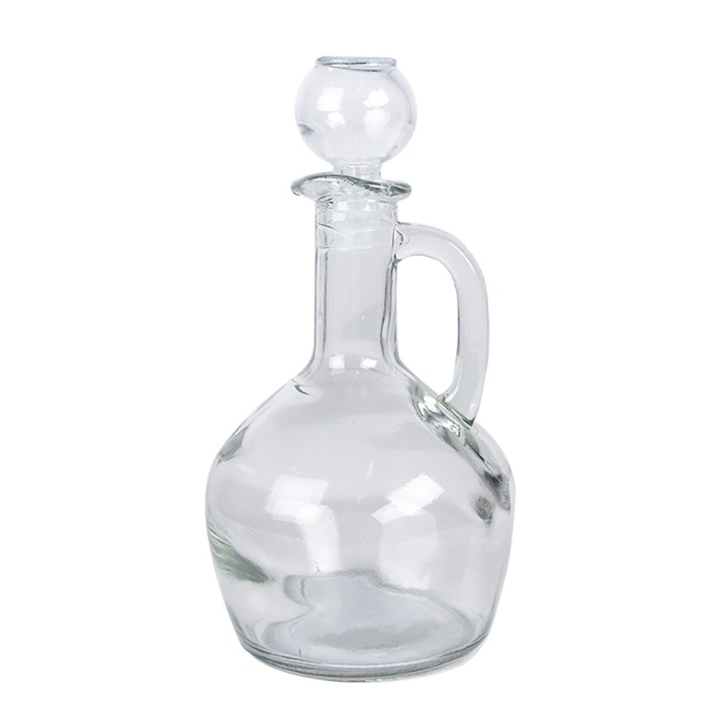 Clayre & Eef Decoratie Fles 400 ml Transparant Glas