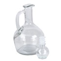 Clayre & Eef Decoratie Fles 400 ml Transparant Glas