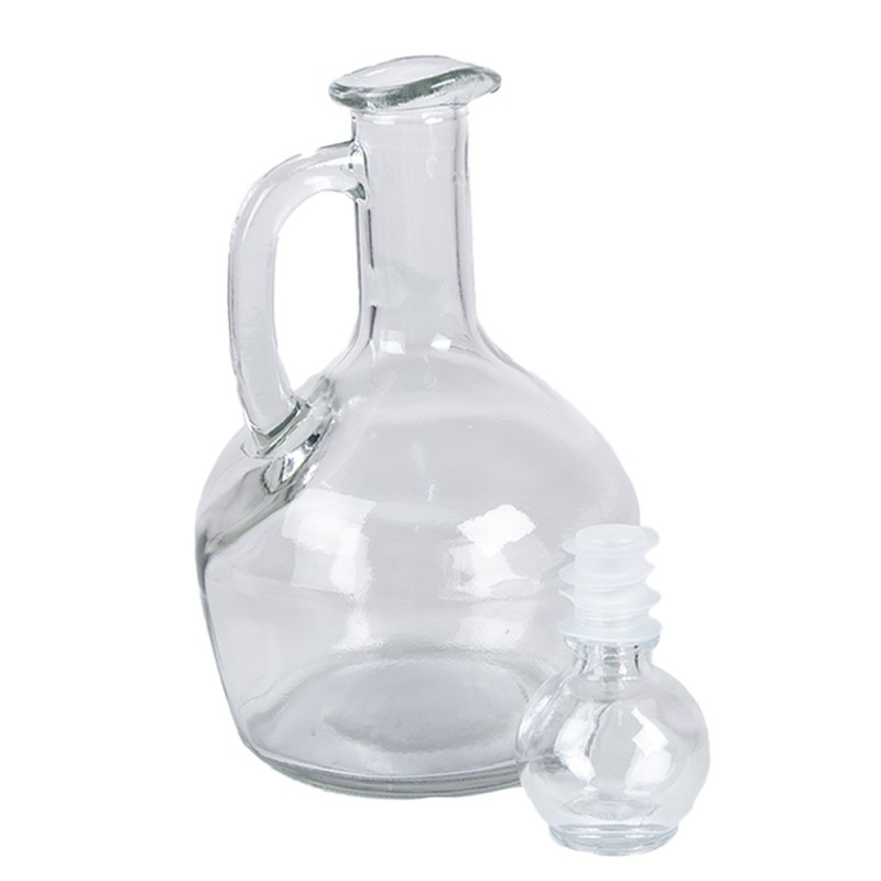 Clayre & Eef Decorative Bottle 400 ml Transparent Glass