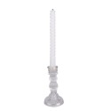 Clayre & Eef Candle holder Ø 8x15 cm Transparent Glass